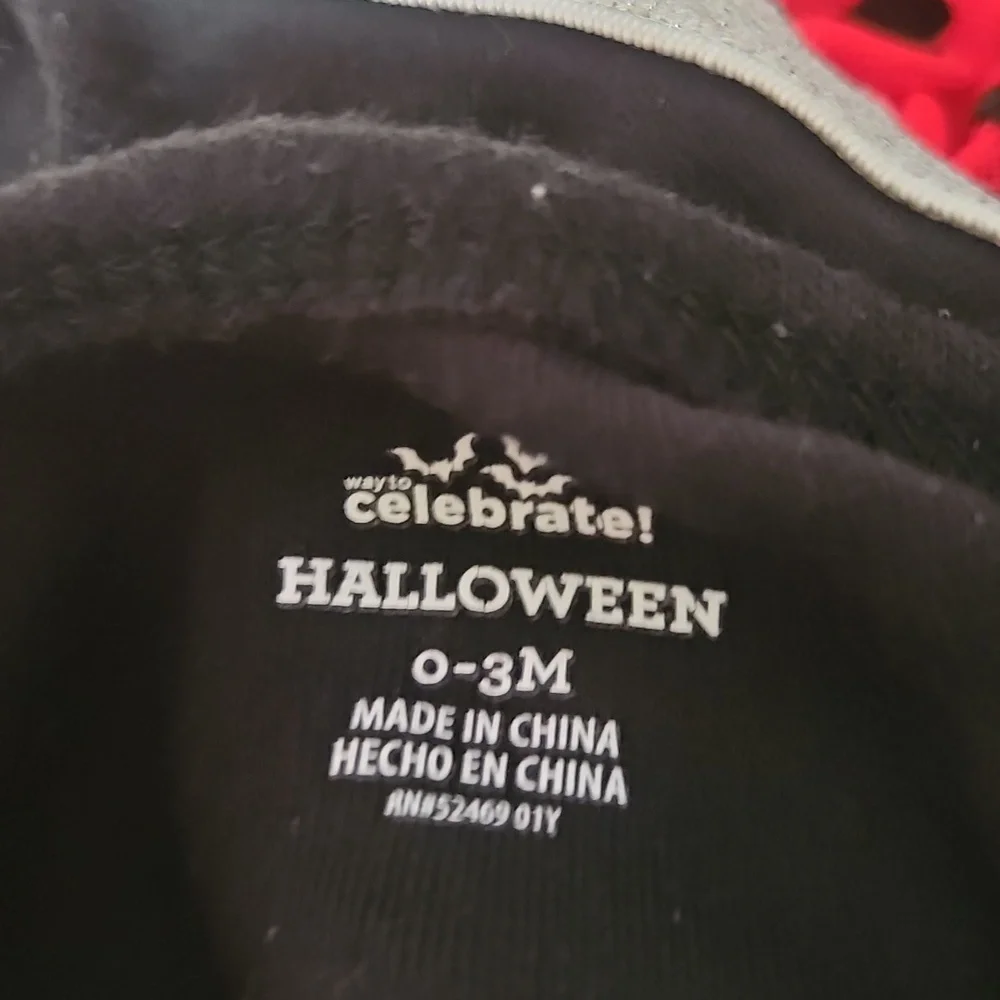 Celebrate HALLOWEEN costume Black Pirate Suit 0-3 Mo NWOT